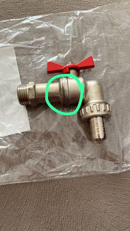Kalde Pirinç Kelebek Bahçe Musluğu 1/2