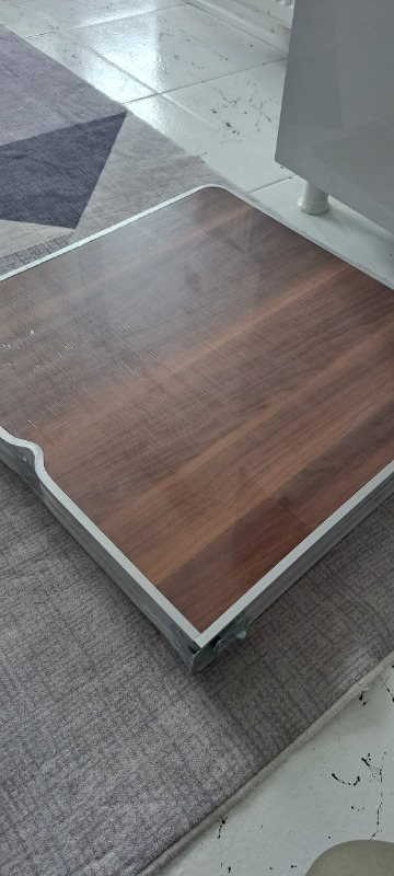 Uniqamping Çanta Tipi 4 Tabureli Katlanır Kamp Masa Seti - Ahşap Desen