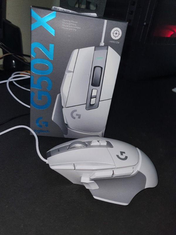 Logitech G G502 X Kablolu HERO 25K Sensörlü Yüksek Performanslı Oyuncu Mouse - Beyaz