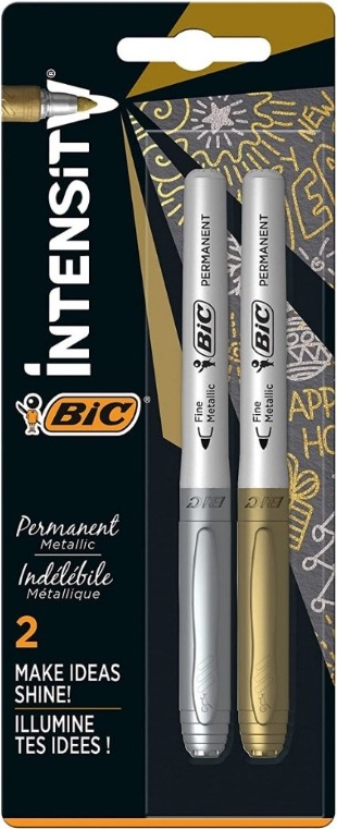Bic Intensity Permanent Markör Altın Gümüş Bronz 3'lü Blister