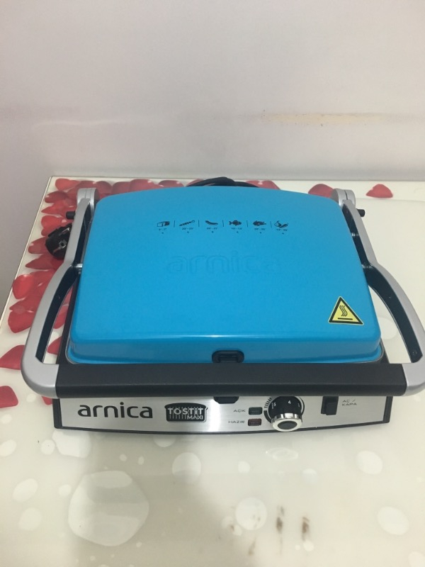 Arnica Tostit Maxi Granit Izgaralı Tost Makinesi Turkuaz