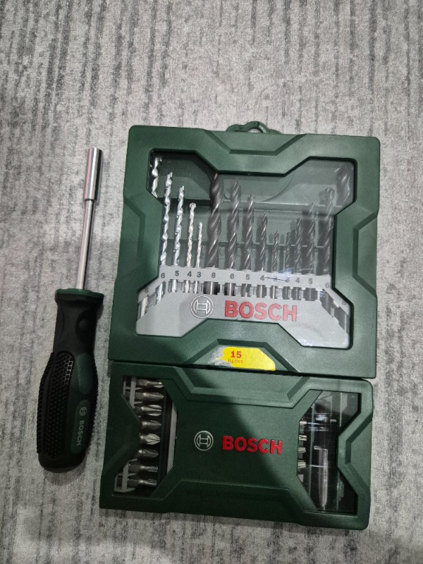Bosch X-Line 15 Parça Delme 25 Parça Vidalama Ucu Seti + Tornavida