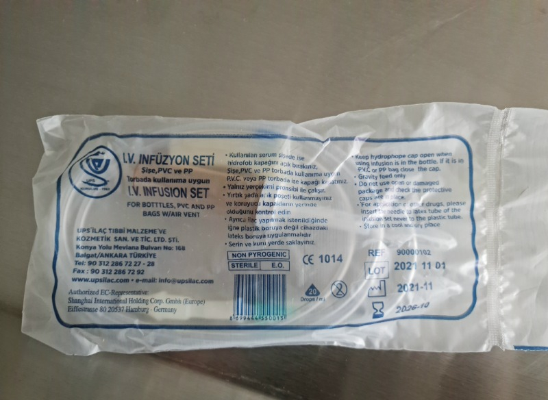 Haspet 50 Adet Serum Seti Infüzyon Seti