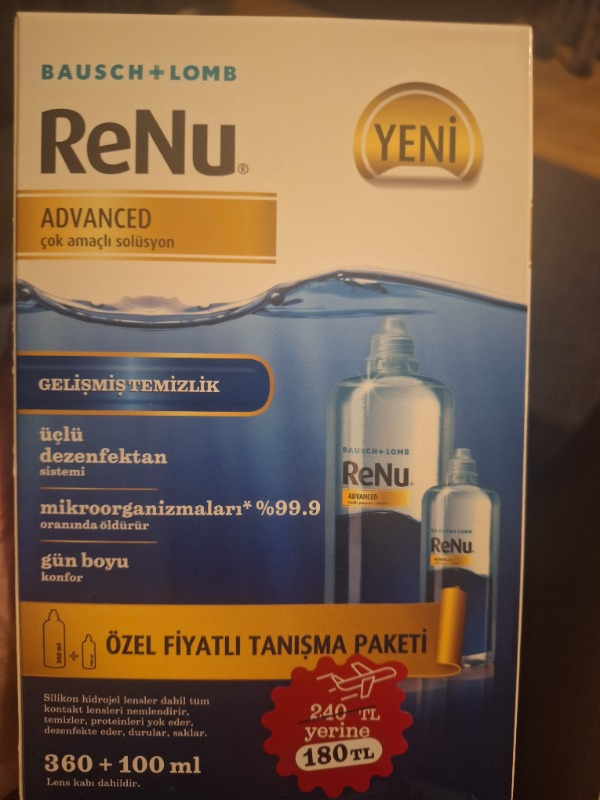Renu Advanced Lens Solüsyon 360 + 100 ml
