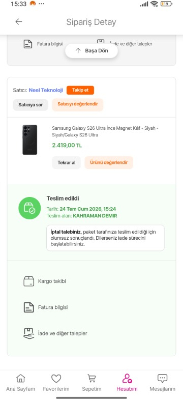 Samsung Galaxy S26 Ultra İnce Magnet Kılıf - Siyah