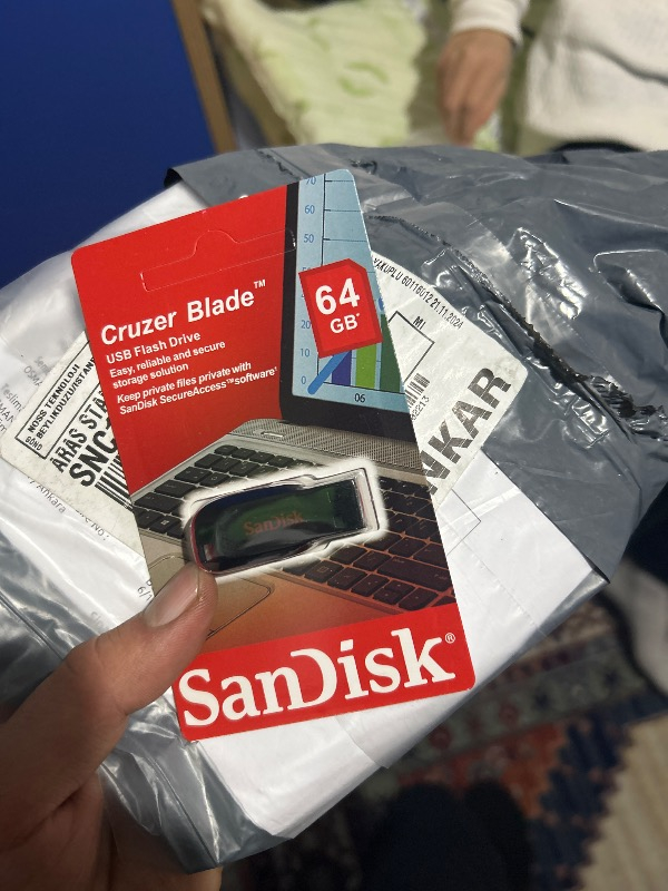 SanDisk Cruzer Blade 128GB Usb Bellek  (SDCZ50-128G-B35)