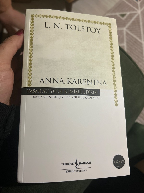 İş Bankası Kültür Yayınları Anna Karenina Lev Nikolayeviç Tolstoy Ciltsiz 1072 Sayfa Edebiyat Eseri