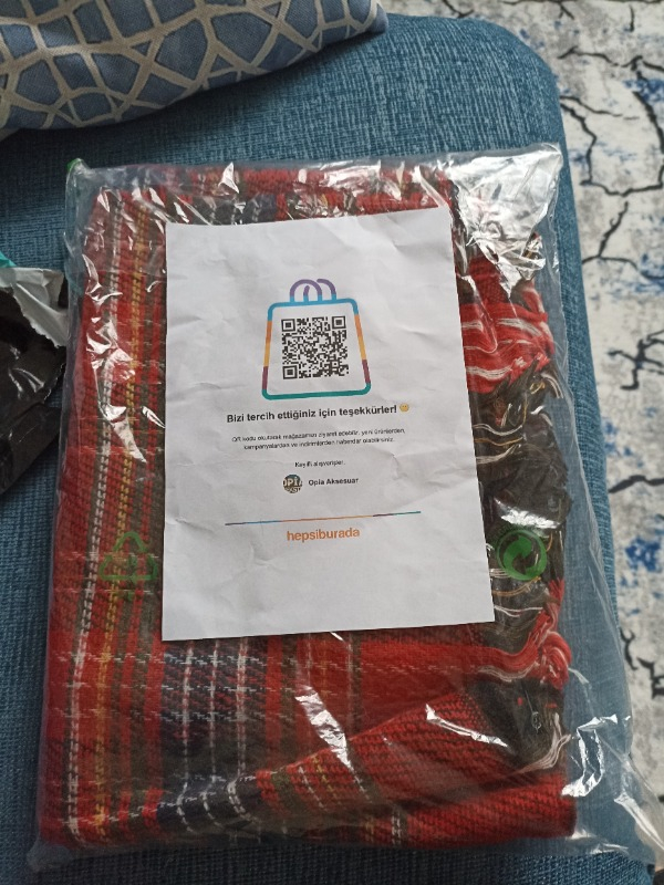 Opia Iskoç Kareli Ekose Desen Kadın Şal Atkı