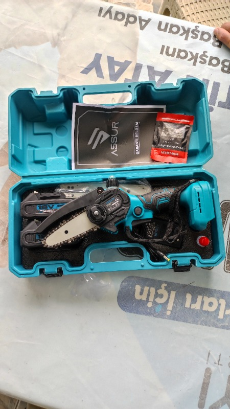 Assur Profesonel Metal Dişli 18V 1.5AH Şarjlı Dal Budama Testeresi