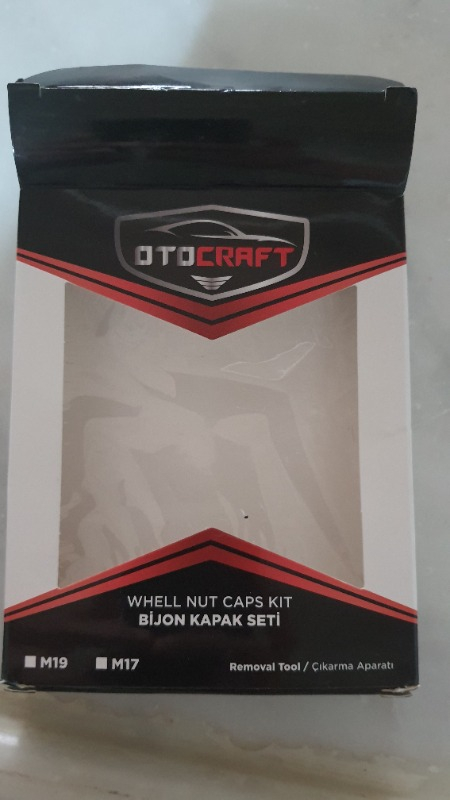 Oto Craft Bijon Kapağı 17 mm Siyah 20 Adet
