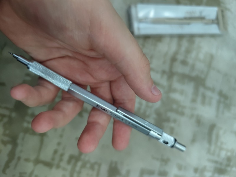 Scrikss Saten Gri Graph-x 0.5 mm Kalem Silgi Uç Seti