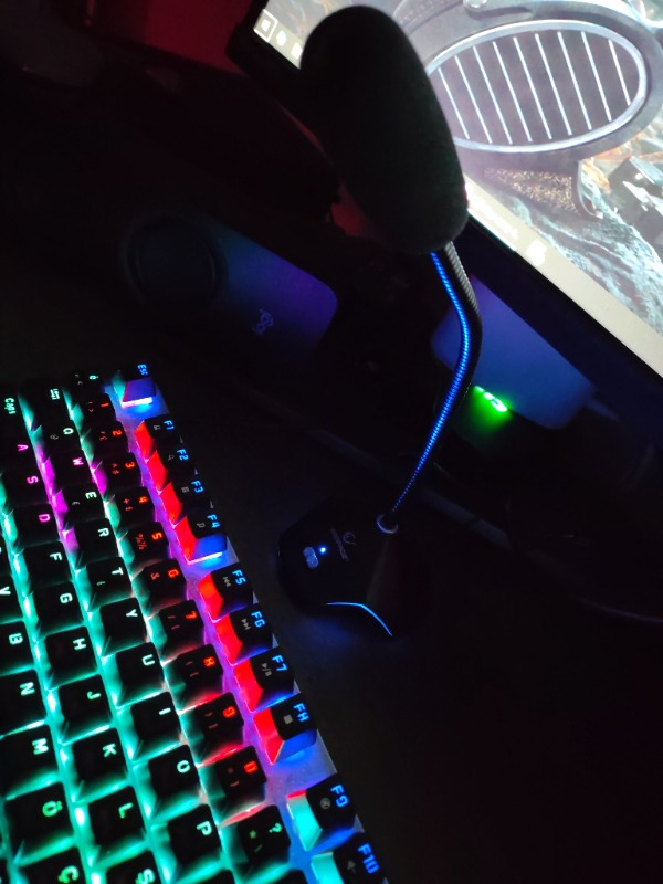 Rampage Rmx-M7 Python Siyah USB Rgb Ledli Gaming Mikrofon