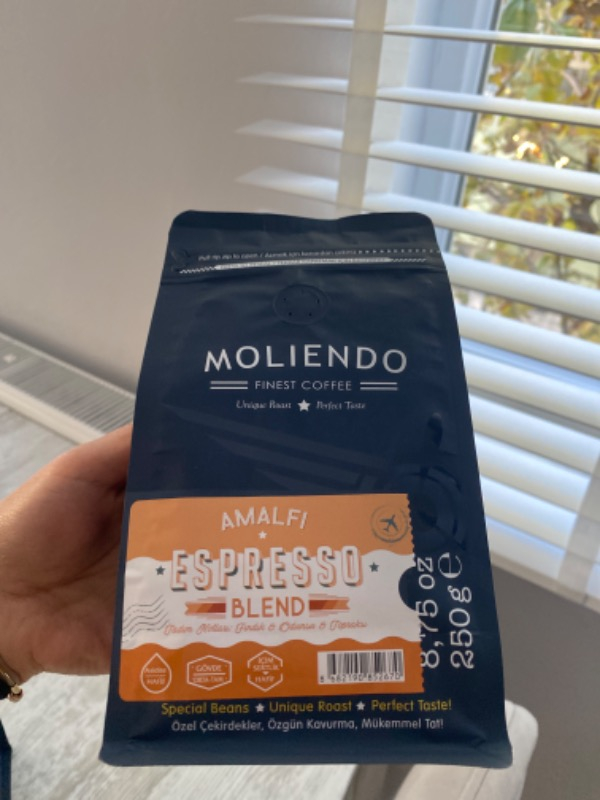 Moliendo Amalfi Espresso Blend Kahve (Çekirdek Kahve) 250 g