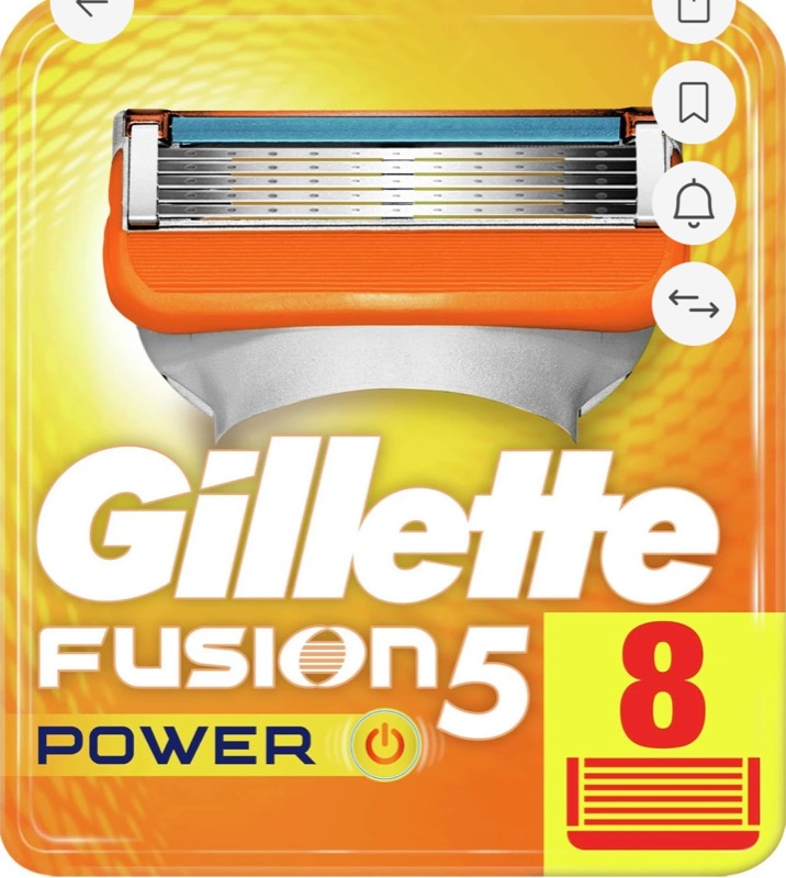 Gillette Fusion ProGlide Power 8'li Yedek Tıraş Bıçağı Karton Paket