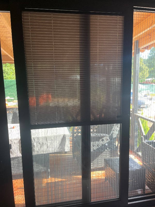 Plised Home Katlanabilir Cam Balkon Plise Perde Antrasit