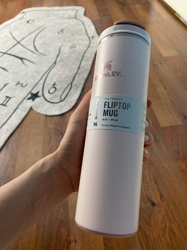 Stanley The Transit Fliptop Mug Paslanmaz Çelik 0.47 Lt Rose Renkli Model