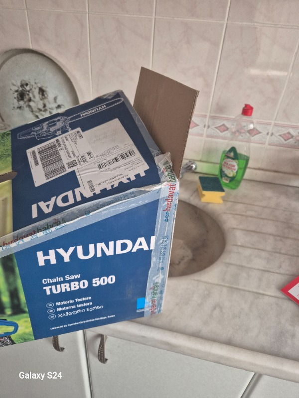 Hyundai Turbo 500 Motorlu Testere Magnezyum Karter