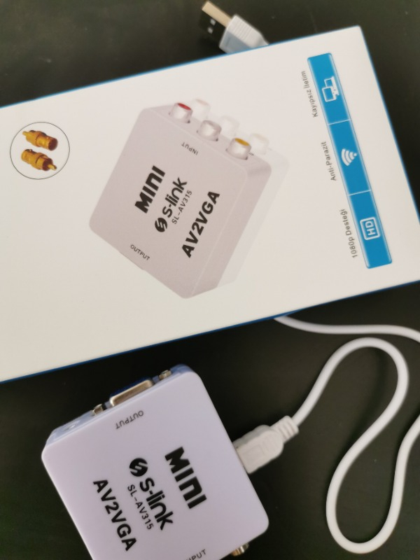 S-Link Sl-Av215 S-Lınk Video - Vga Çevirici Adaptör
