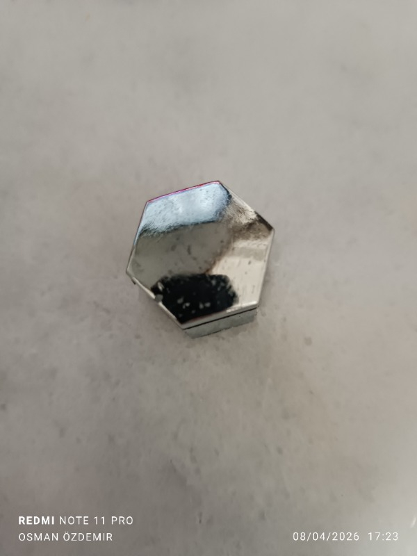 Otocraft Bijon Kapağı 19 mm Krom 20 Adet