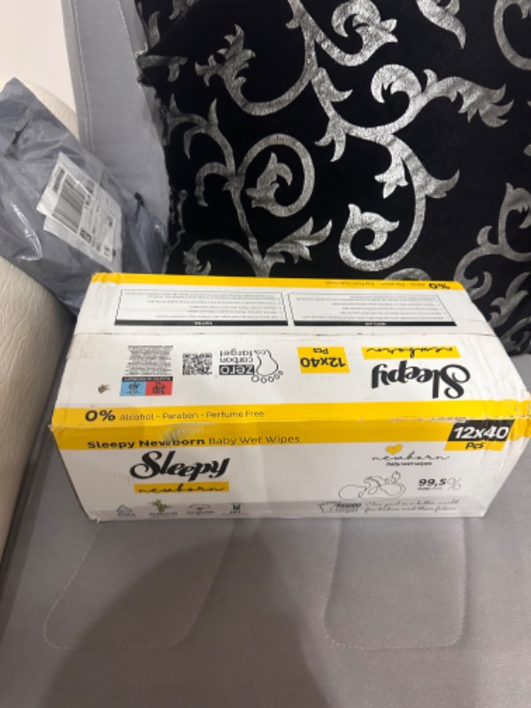 Sleepy Natural Yenidoğan Islak Pamuklu Havlu 12x40 (480 Yaprak)