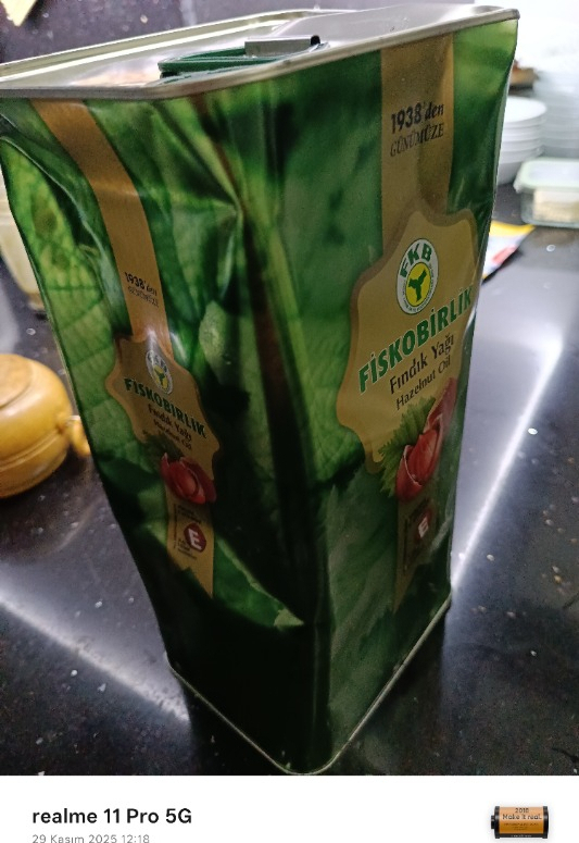 Fiskobirlik  Fındık Yağı - 5 Litre