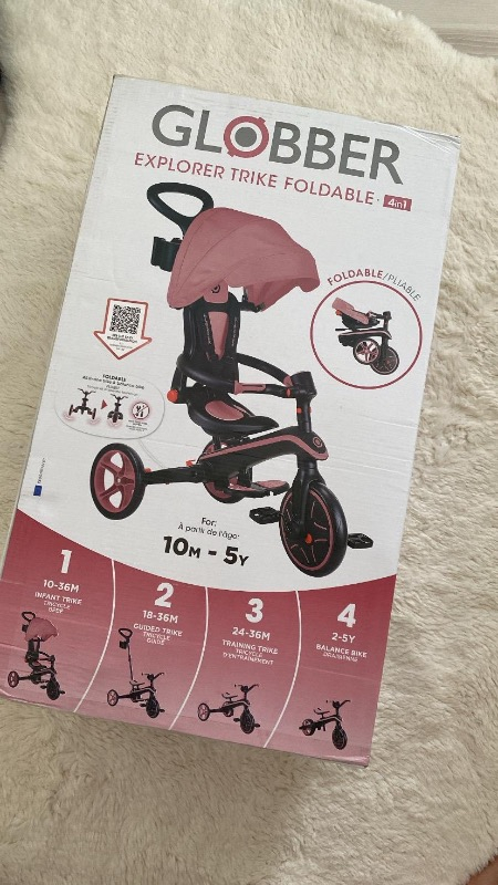 Globber Explorer 4in1 Katlanabilir Bisiklet - Pastel Pembe