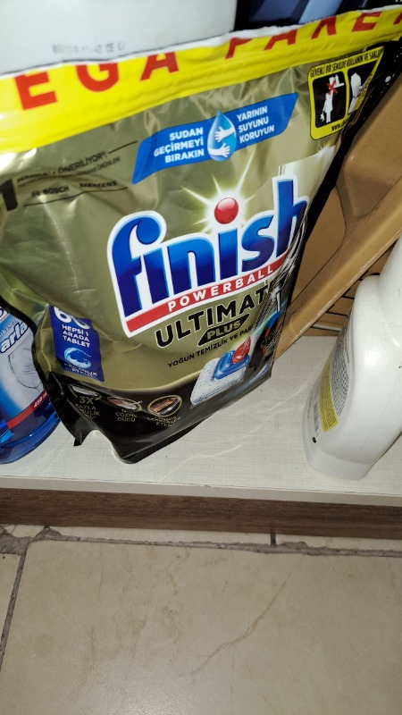 Finish Ultimate Plus 60 Kapsül  Bulaşık Makinesi Deterjanı Tableti (1 x 60 Kapsül)