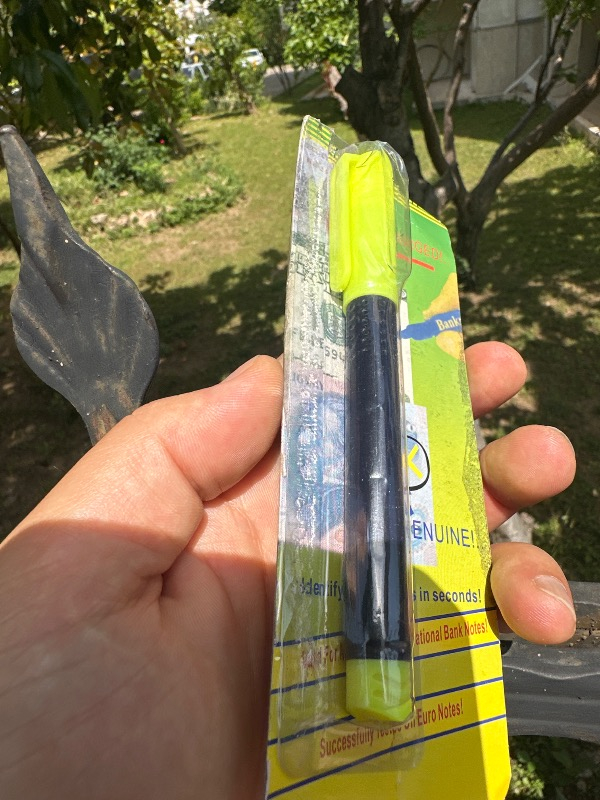 Dizayn Hediye Sahte Para Kontrol Kalemi Işıklı Kaliteli