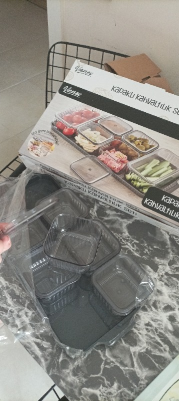Vıenev 8 Bölmeli Kapaklı Kahvaltılık Seti