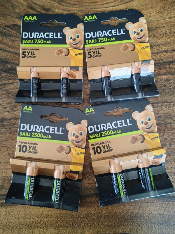 Duracell Şarj Edilebilir AA Kalem Pil 2500 Mah 4'Lü Paket