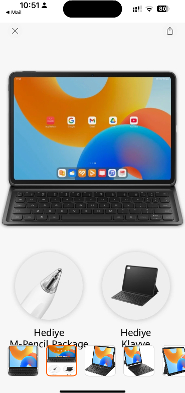 Huawei Matepad 11.5" Papermatte Edition 8GB 256GB Ada Mavisi + Klavye