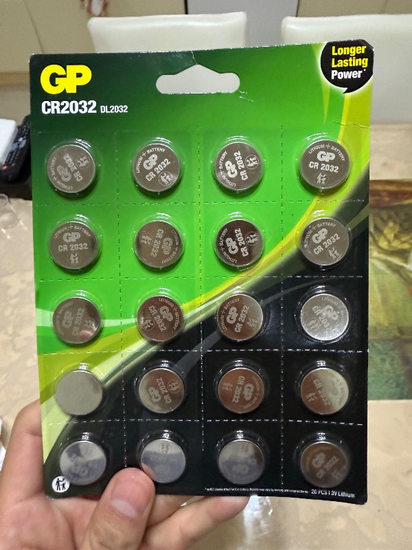 Gp CR2032 Lityum 3V Düğme Pil 5 Blister 10 Kart 50'li