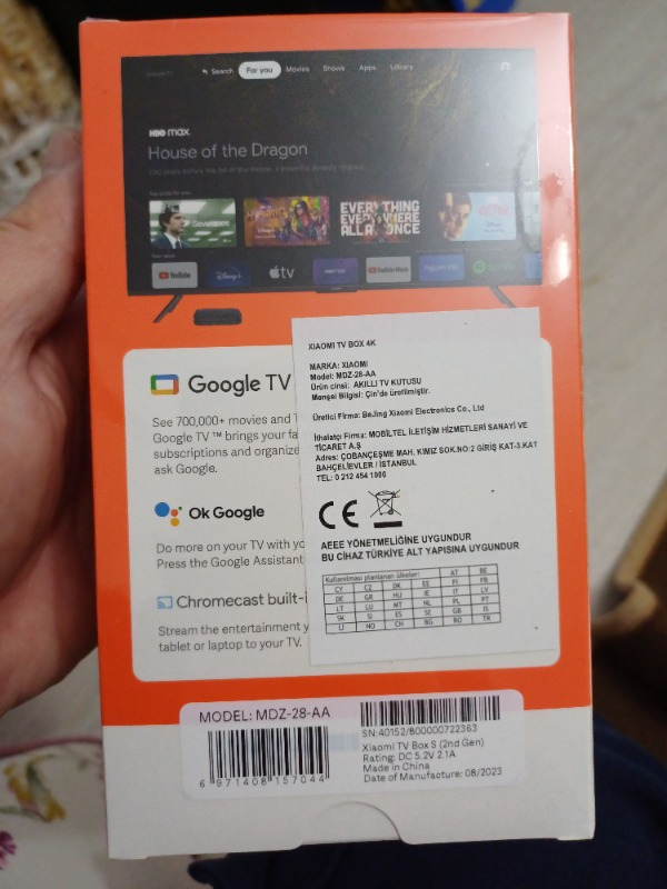 Xiaomi Mi Box S 4K Android Tv Box (2nd Gen)