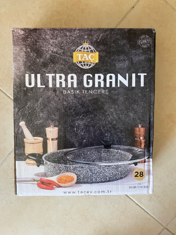 TAÇ-3404 Ultra Granit Basık Tencere 28CM