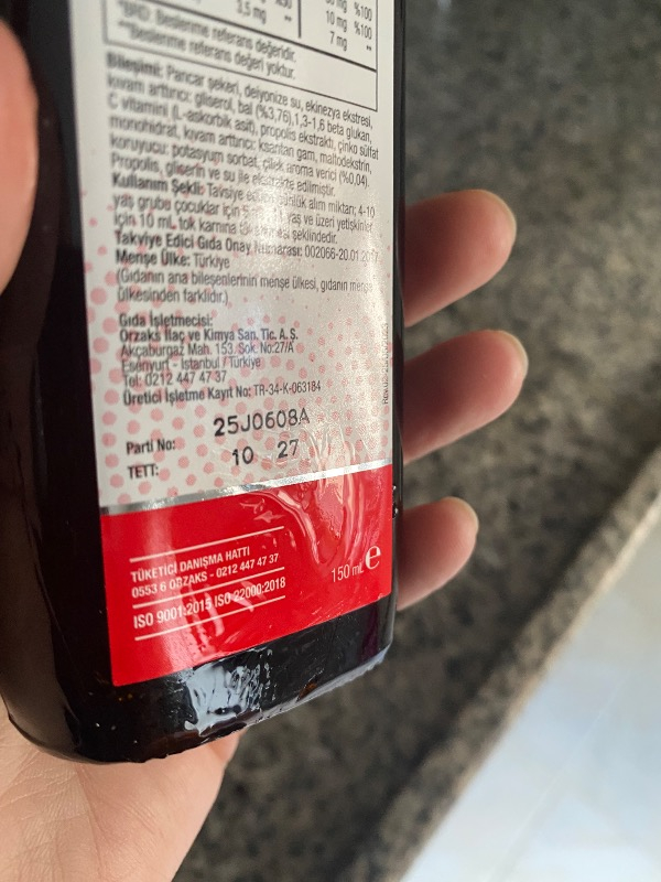 Orzax İmunol Sambucus Şurup 150 ml