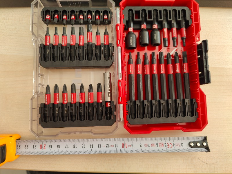 Orijinal Einhell M-CASE Bit Seti – 38 Parça (25 mm Bitler, 50 mm Bitler, 90 mm Bitler, Altıgen Lokmalar, 60 mm Bit Tutucu ve Saklama Kutusu Dahil) - 49109250