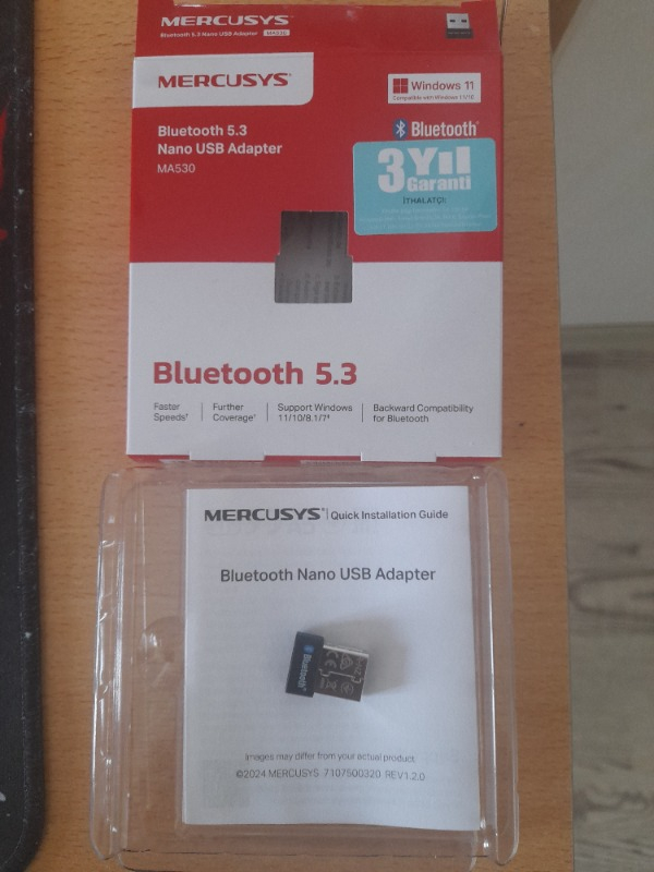 Mercusys MA530 | Bluetooth 5.3 Nano USB Adaptör | Kompakt Tasarım | Tak‑Çalıştır | Windows 7//8.1/10/11