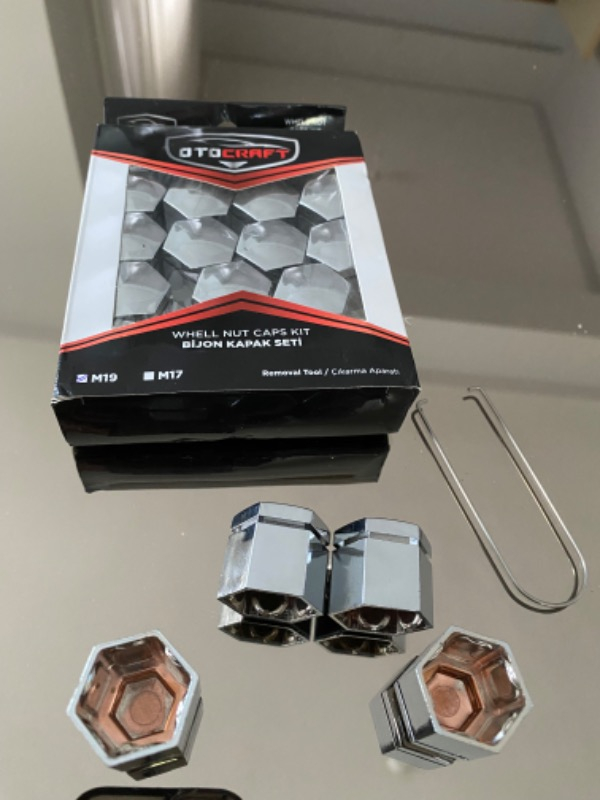 Oto Craft Bijon Kapağı 19 mm Krom 20 Adet