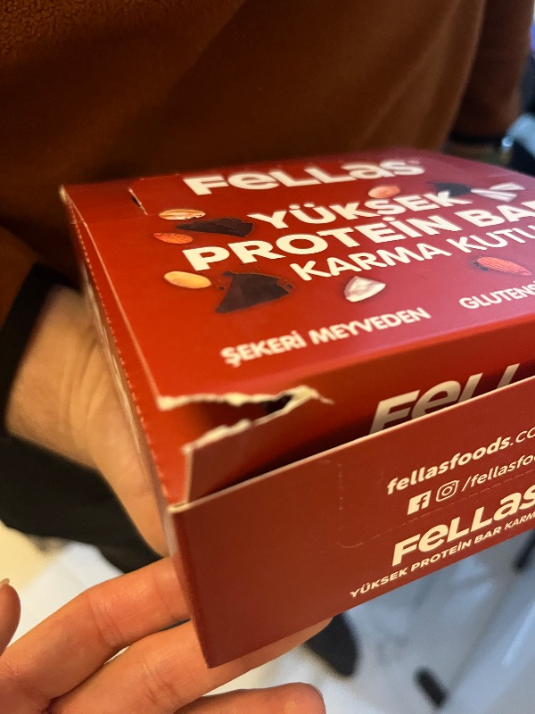 Fellas 24 Adet Protein Bar Süper Karma Kutu