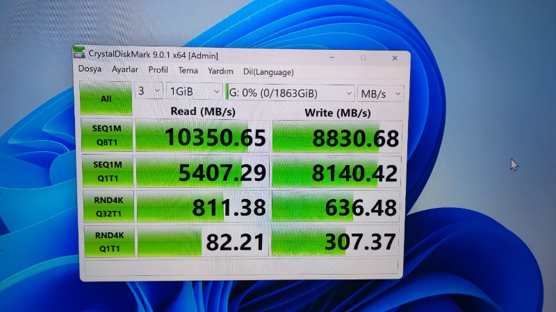 Kioxia Pcıe M2 2tb Exceria Plus Gen5 SSD 10.000/8.200