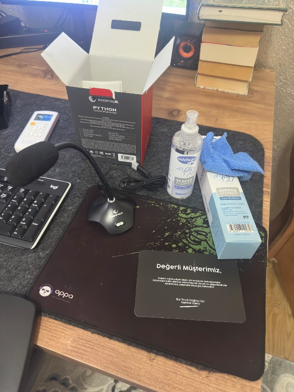 Rampage Rmx-M7 Python Siyah USB Rgb Ledli Gaming Mikrofon