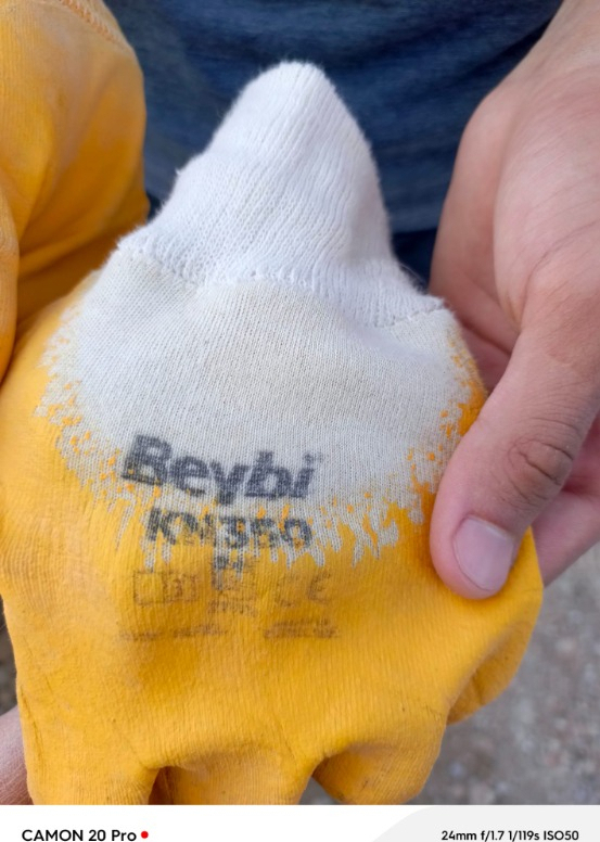 Beybi Pamuk Nitirl PMK KN2 10 Beden  Eldiven 12li Paket EN388 (3121X)