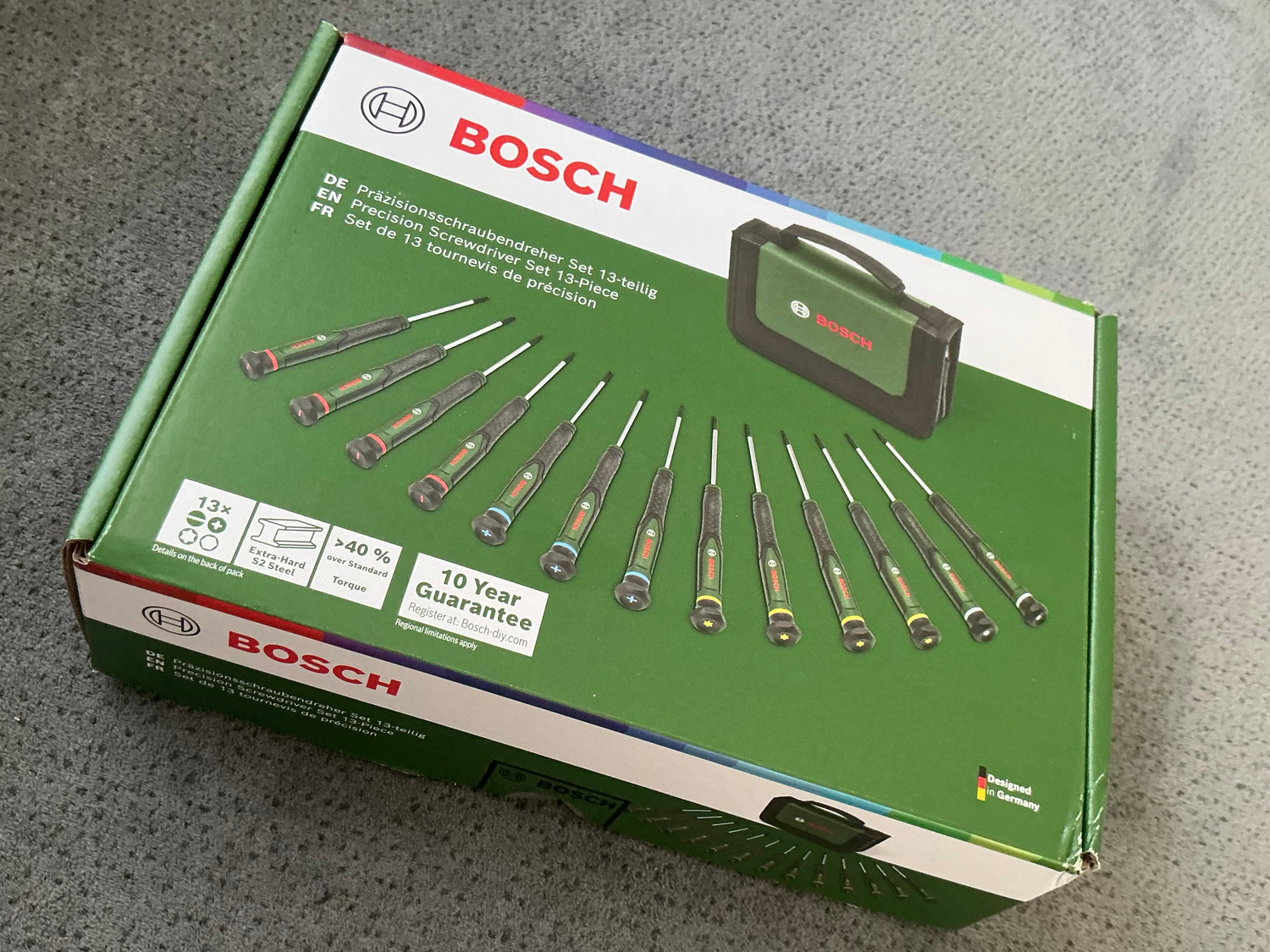 BOSCH Elektronikçi Tip Klemens Tornavida Takımı 13 Parça