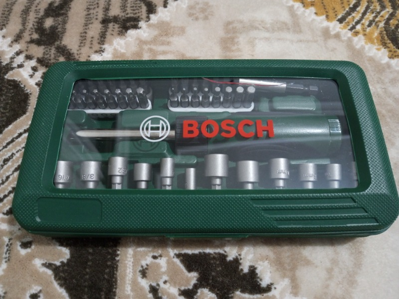Bosch 46 Parça Tornavida Vidalama Lokma Uçlu Aksesuar Seti - 2607019504