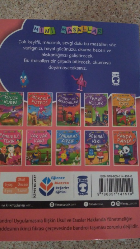 Mini Masallar Seti 1 (10 Kitap) - Müjgan Şeyhi