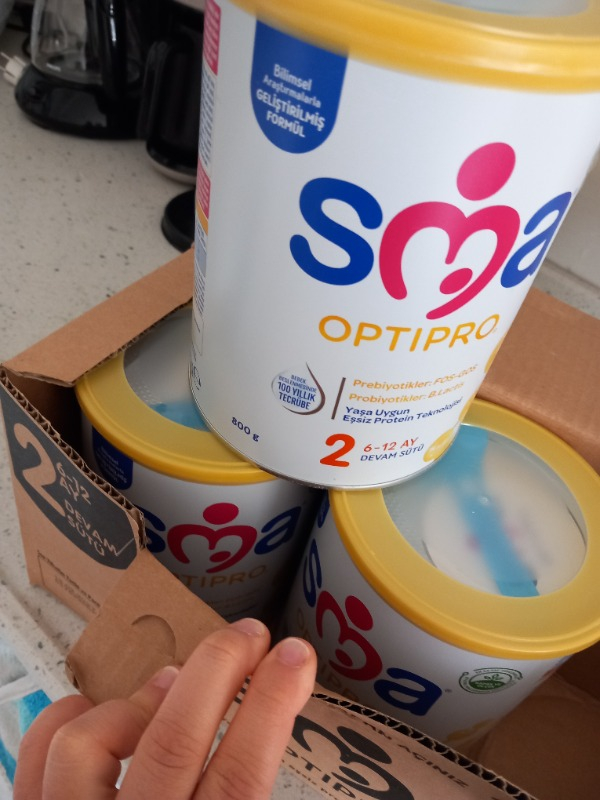 SMA Optipro Probiyotikli 2 6-12 Ay Bebek Sütü 800 gr x 3 Adet