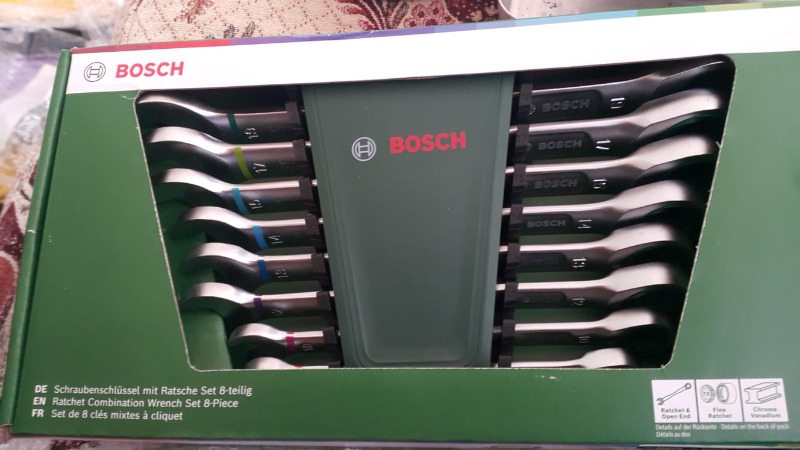 Bosch Cırcırlı Kombine Anahtar Seti 8 Parça