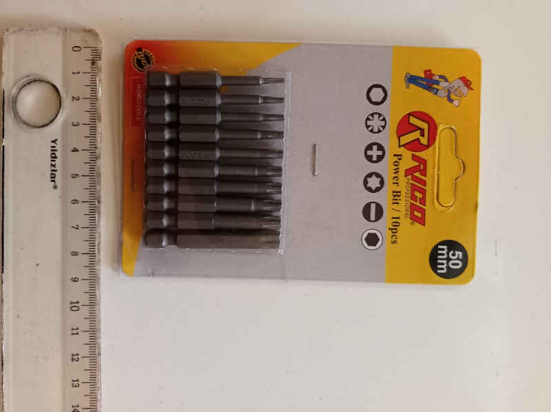 Rico 10 Parça Torx Bits Uç Seti 50mm