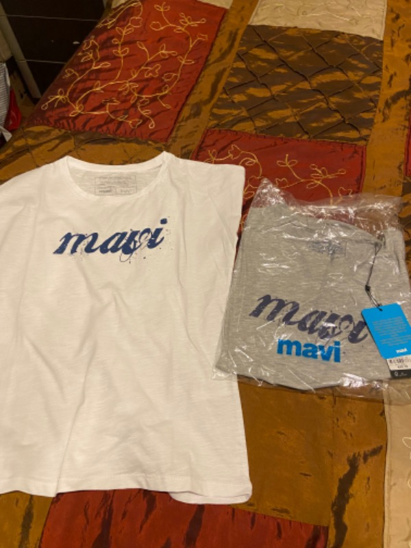 Mavi Kadın Mavi Logo Baskılı Gri Tişört 166422-25702