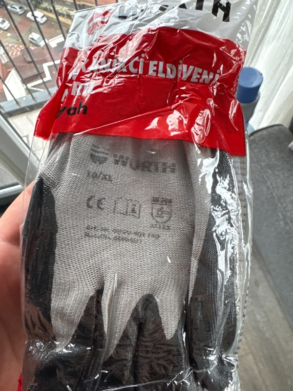 Würth İş Güvenliği Eldiveni Mekanikçi Siyah 9